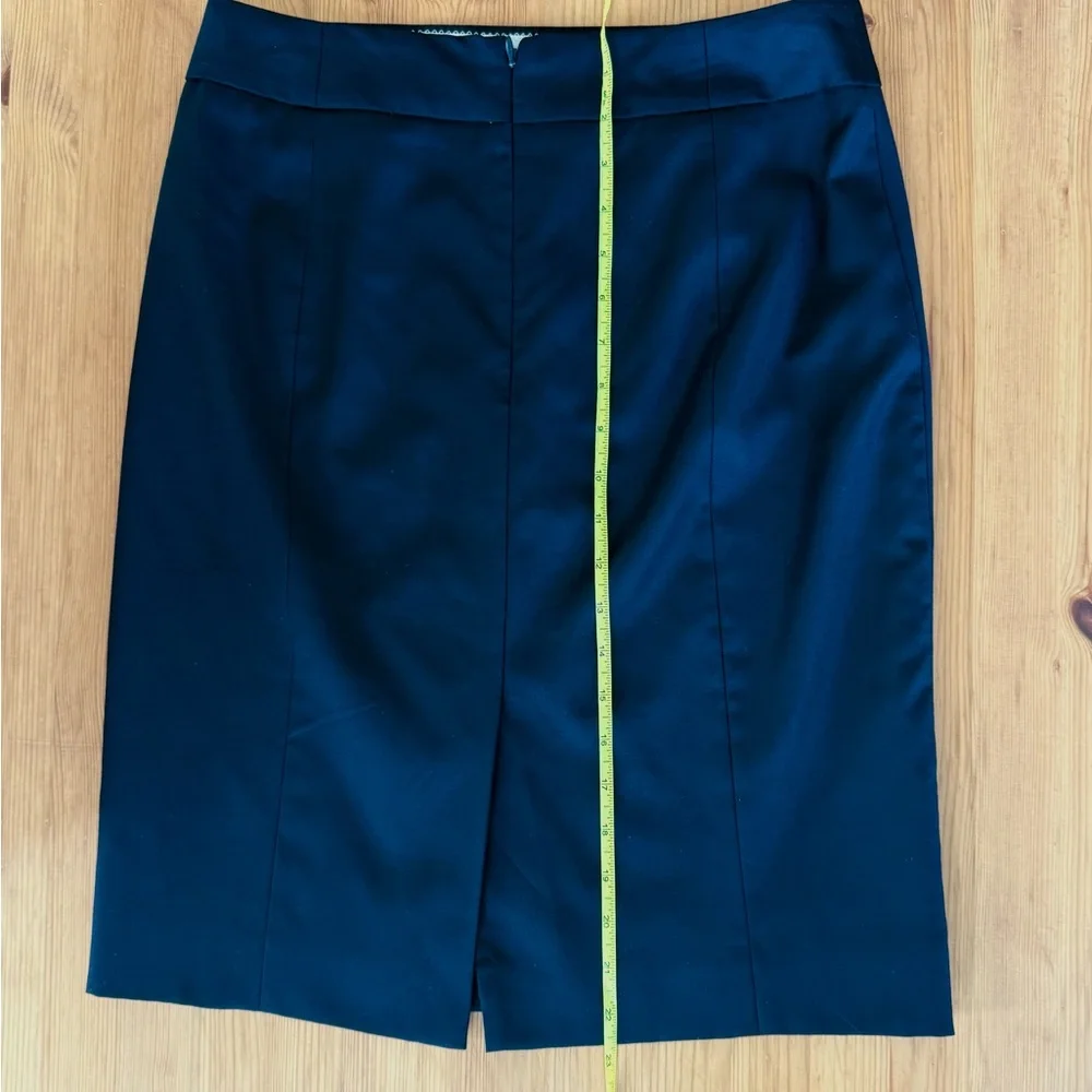 J. Crew Navy Pencil Skirt 6 super 120s wool - Picture 2 of 5